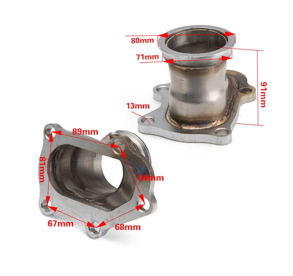 TD04/TD05 Turbo Downpipe Flange to 2.5" V Band Adaptor for Subaru