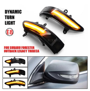 LED Side Mirror Dynamic Sequential Turn Signal For Subaru