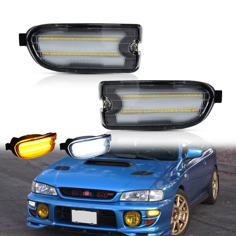 Front Bumper Sequential Amber Turn Signals for Subaru GC8