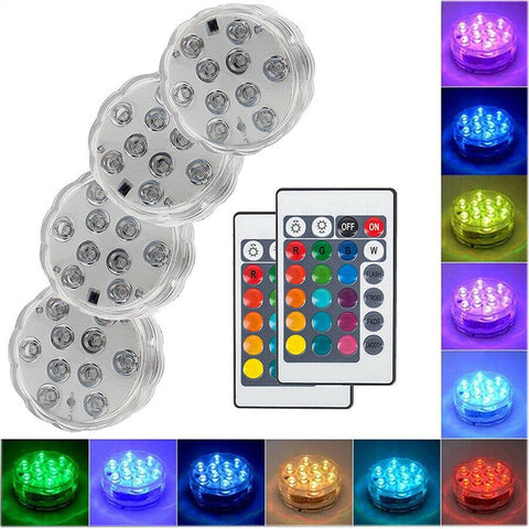 RGB Submersible Remote Controlled LED Light