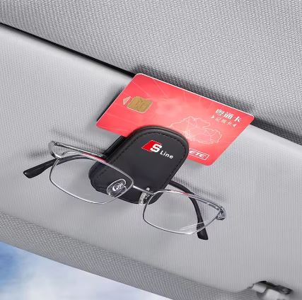 Car Sun Visor Glasses Clip for Audi S-line Vehicles