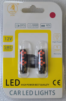T10 18pc RED SMD Chip Car LED Bulb Kit (10007749) - Electromann SA