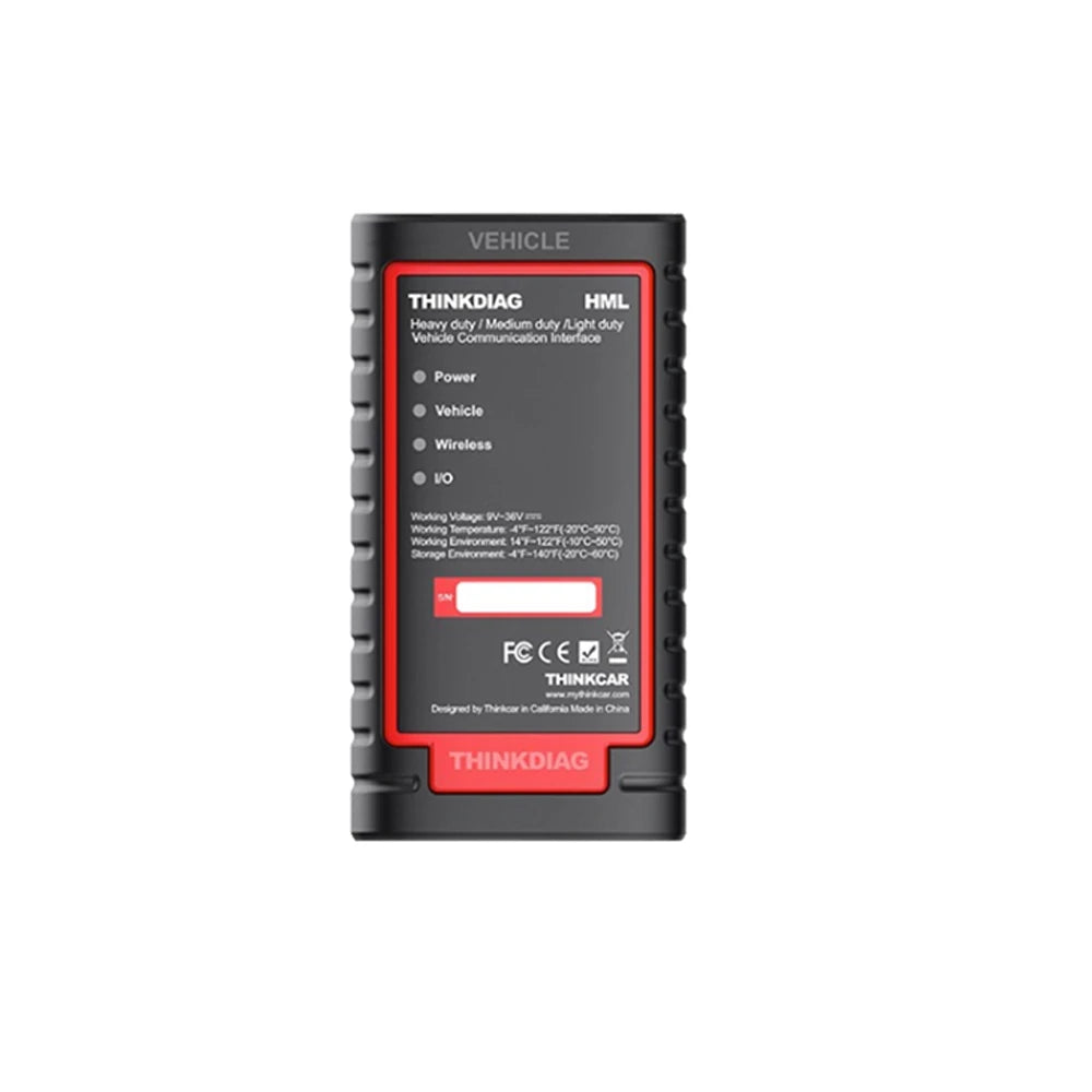 THINKCAR Heavy Duty Pack intelligent VCI for 12V/24V Vehicles (10002413) - Electromann SA