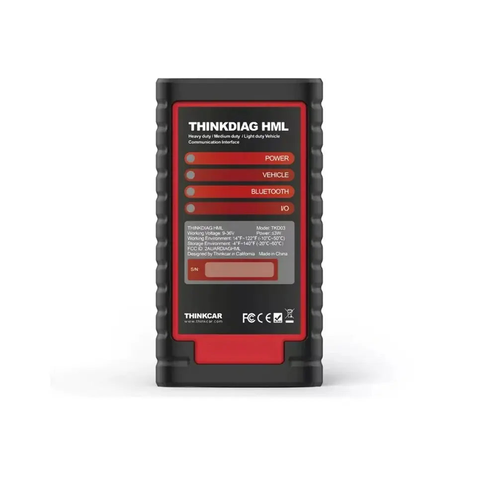 THINKCAR Heavy Duty Pack intelligent VCI for 12V/24V Vehicles (10002413) - Electromann SA