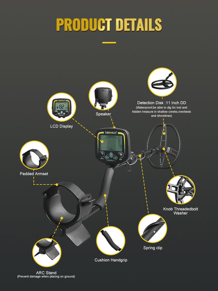 Discover Hidden Treasures with the TX850 Underground Metal Detector - 2.5m Depth Detection