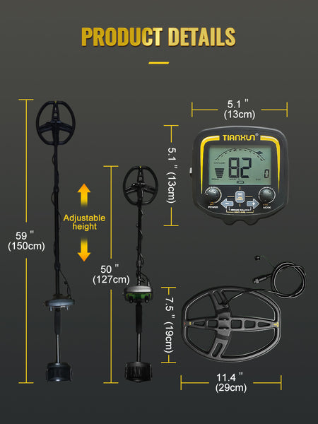 Discover Hidden Treasures with the TX850 Underground Metal Detector - 2.5m Depth Detection