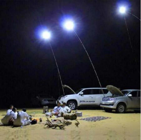 Enhance Your Night Fishing Experience with the 160W Outdoor Fishing Pole LED Panel Light