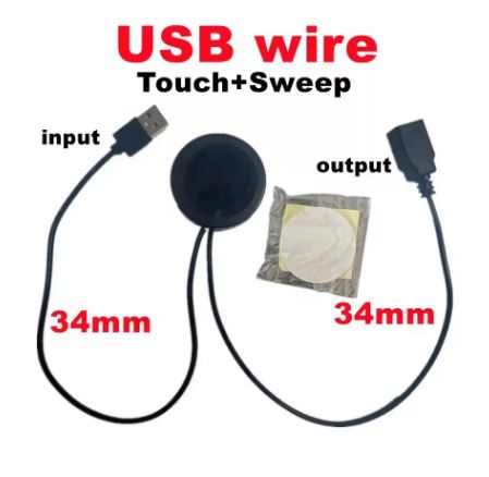 Wireless Hand Sweep Sensor Light Switch Penetrable 25mm Wood Panel Wireless Touch Sensor Dimmer Control for Cabinet Light Strip (10007517) - Electromann SA