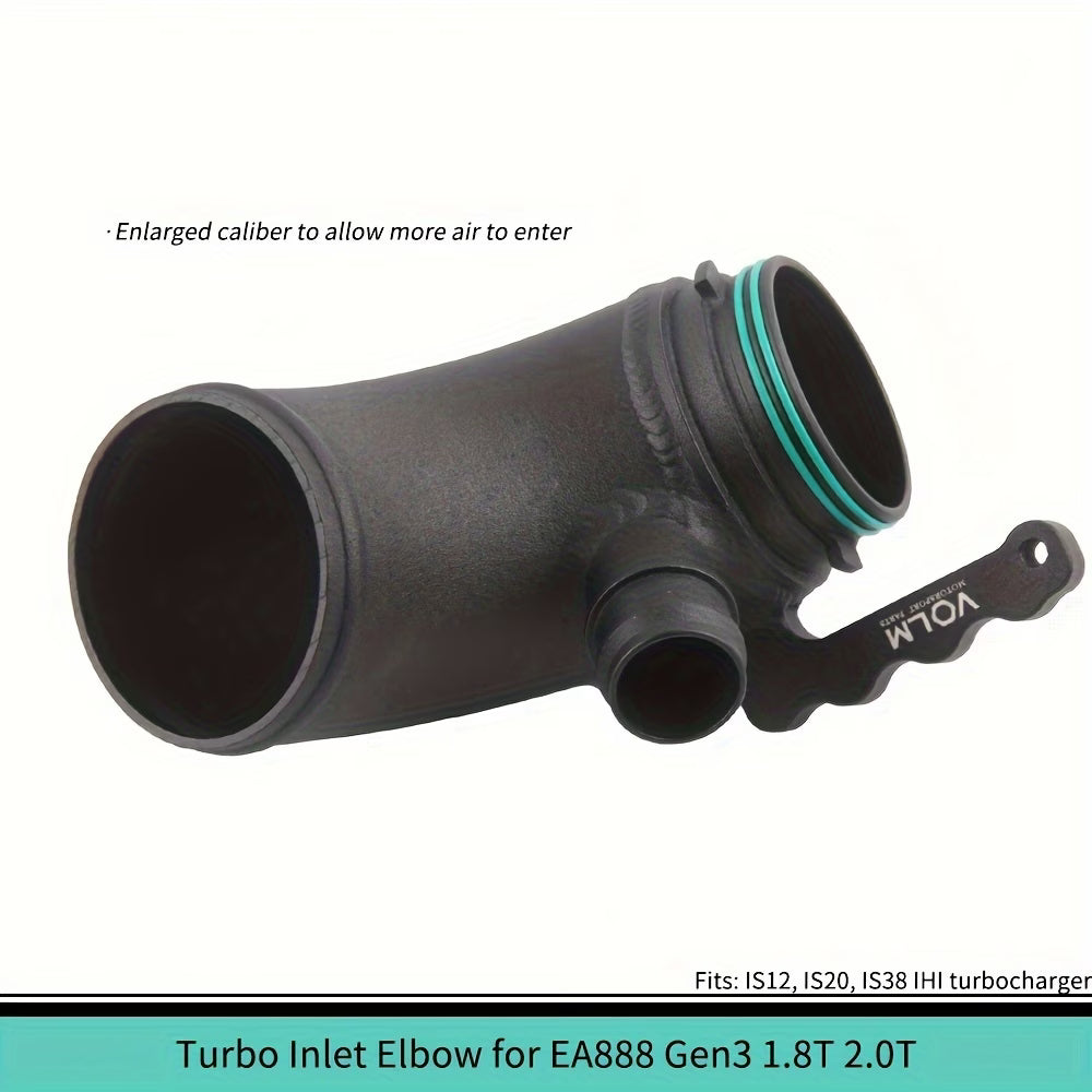 High Velocity Inlet Turbo Elbow Pipe for Golf Mk7 GTI R Audi S3 A3 TT 1.8T 2.0T - Electromann SA