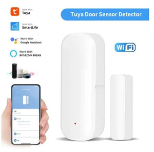 Tuya Smart Wifi Door/Window Sensor Detector - Enhance Home Security with Instant Notifications