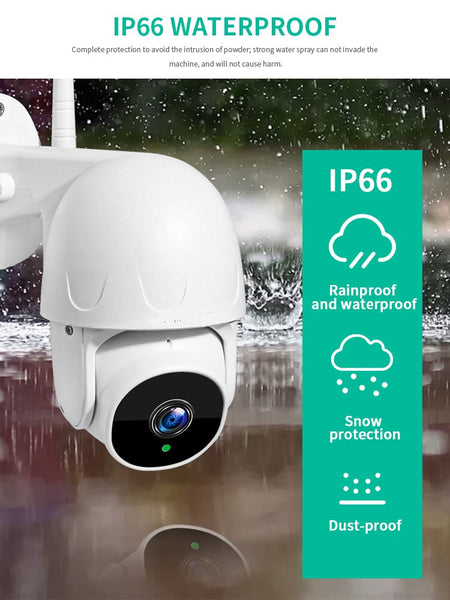 Tuya 5G/2.4Ghz WIFI PTZ 2MP Outdoor Camera