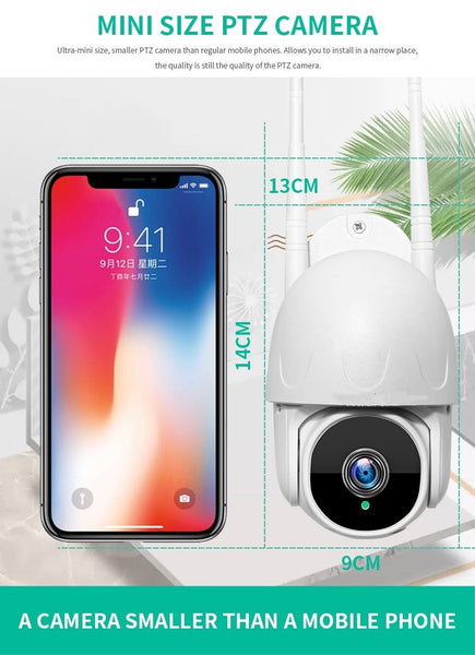 Tuya 5G/2.4Ghz WIFI PTZ 2MP Outdoor Camera