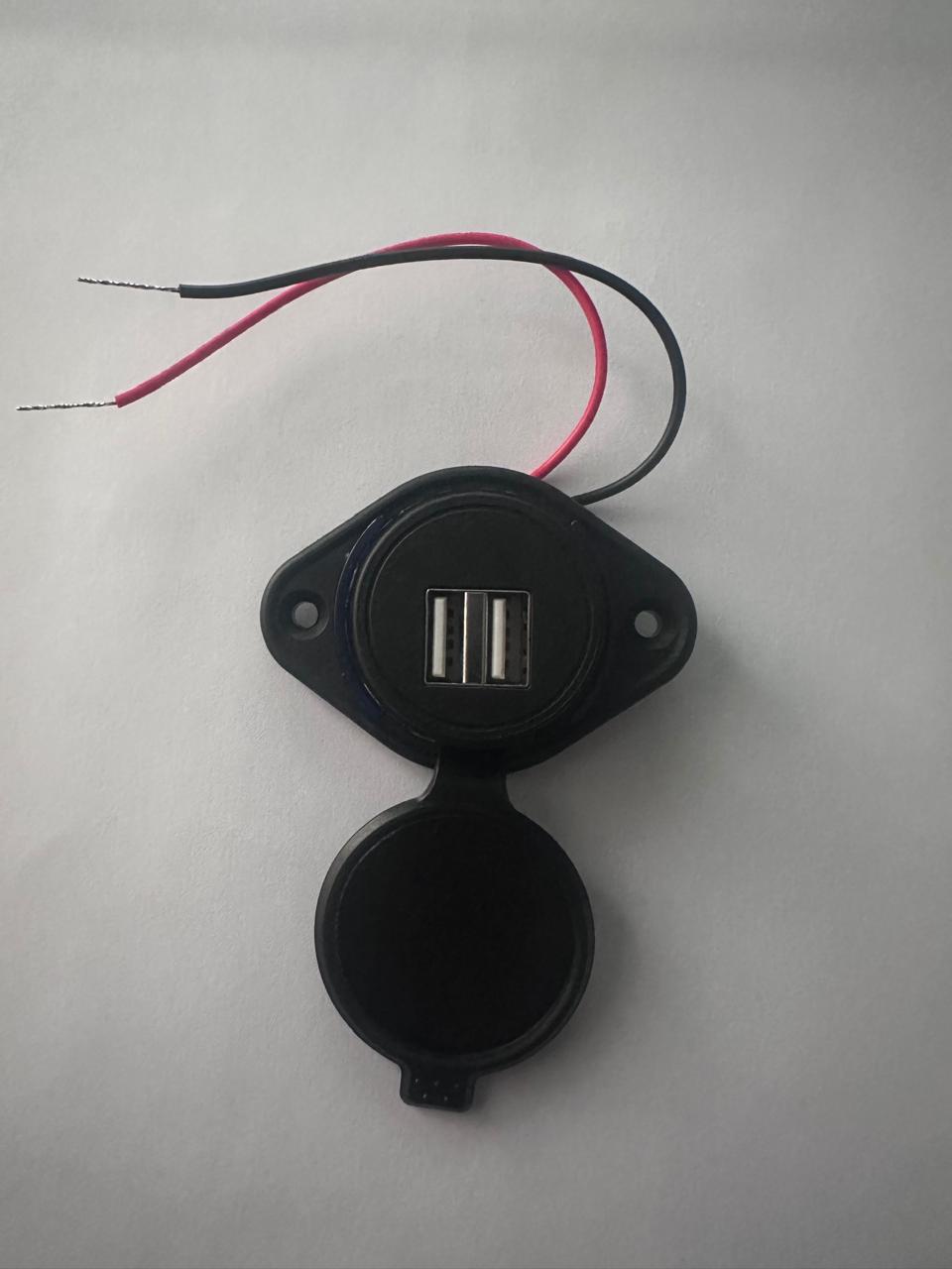 Dual 5V USB LED Charging Socket 3.1A (10008032) - Electromann SA