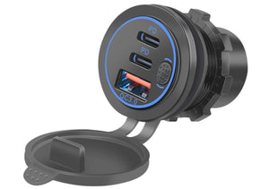 USB-C Car Charger Socket DC – Super Fast Charging with QC3.0 & PD