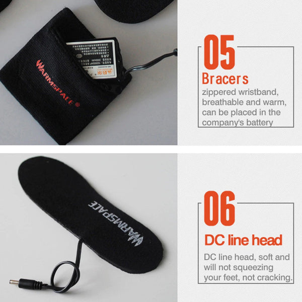 USB Electric Heated Shoe Insole Kit - Keep Your Feet Warm and Cozy