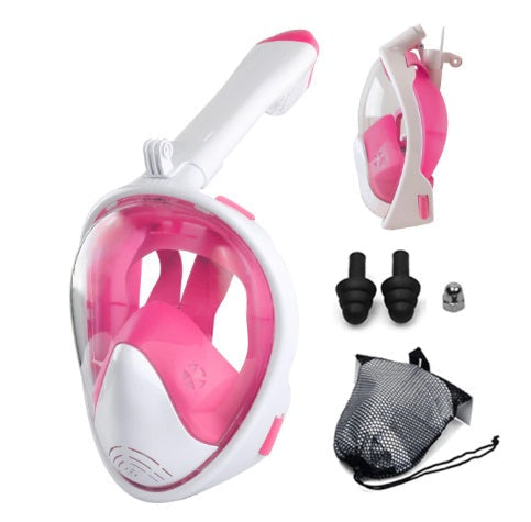 Underwater Scuba Diving Snorkling Anti Fog Full Face Mask