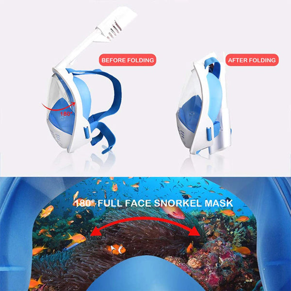 Underwater Scuba Diving and Snorkeling Anti-Fog Full Face Mask