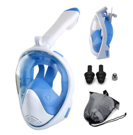 Underwater Scuba Diving Snorkling Anti Fog Full Face Mask