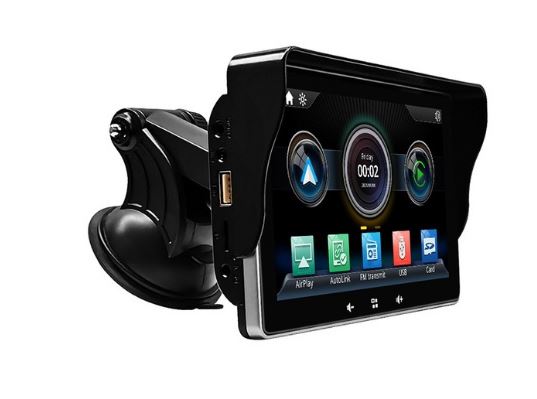 Universal 7inch Car Multimedia Radio and Video Player with Wireless Carplay and Android Auto - Upgrade Your Car's Entertainment System