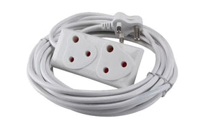 220v 5m Extension Cord With Two-Way Multi-Plug - Versatile and Convenient Power Solution