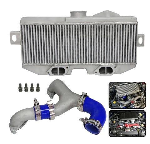 Upgrade Top Mount Intercooler + Y Pipe For Subaru 02-07 WRX/STI EJ20/EJ25