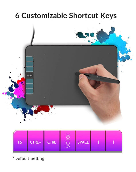 VEIKK VK640 6x4 inch Graphics Drawing Tablet