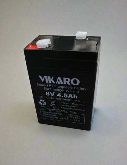 VIKARO 4.5ah 6v Rechargeable Solar Battery - High-Quality Battery for Solar-Powered Systems - Electromann SA