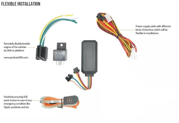 VT08D DIY Vehicle GPS Live Web Based Tracker with Early Warning Features - No Contract