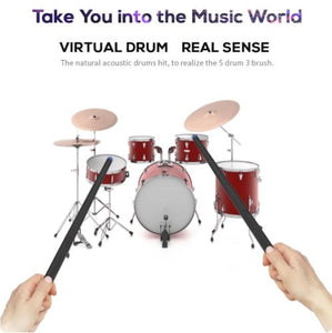 1 Set Somatosensory Virtual Air Drums Kit