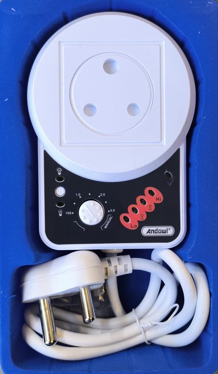 ANDOWL Q-CD47 16Amp AC Over and Under Voltage Protection Socket - Electromann SA