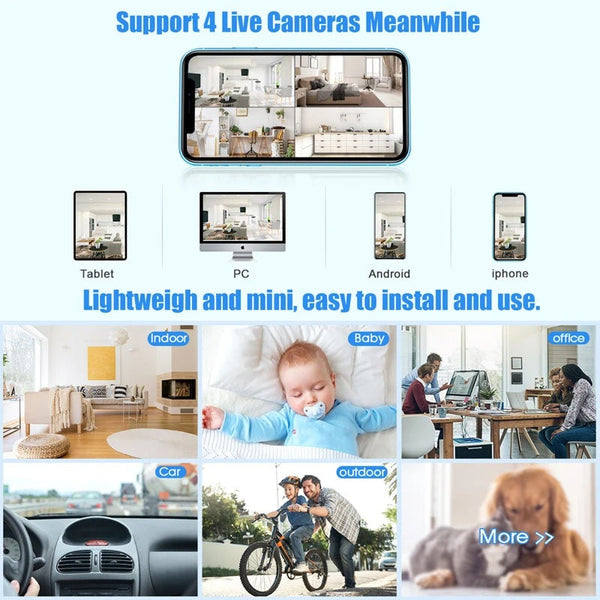 Andowl Q-S710 1080P 360° Mini WIFI USB IP Camera