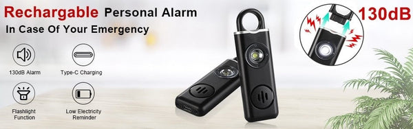 WSDCAM Self Defense Keychain Emergency Alarm for Women