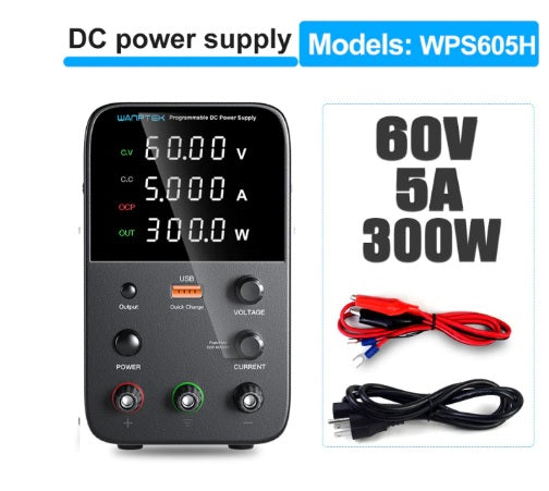 Wanptek Adjustable DC power supply 60V 5A 300w USB Digital Lab Bench Power Supply