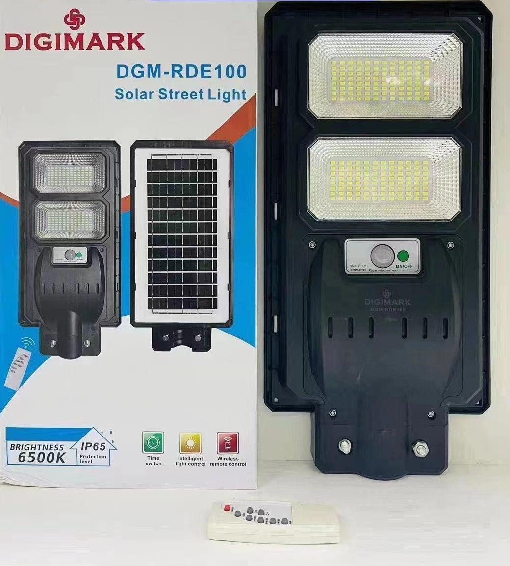 Digimark DGM-RDE100watt Solar Powered LED Street/Pole Light