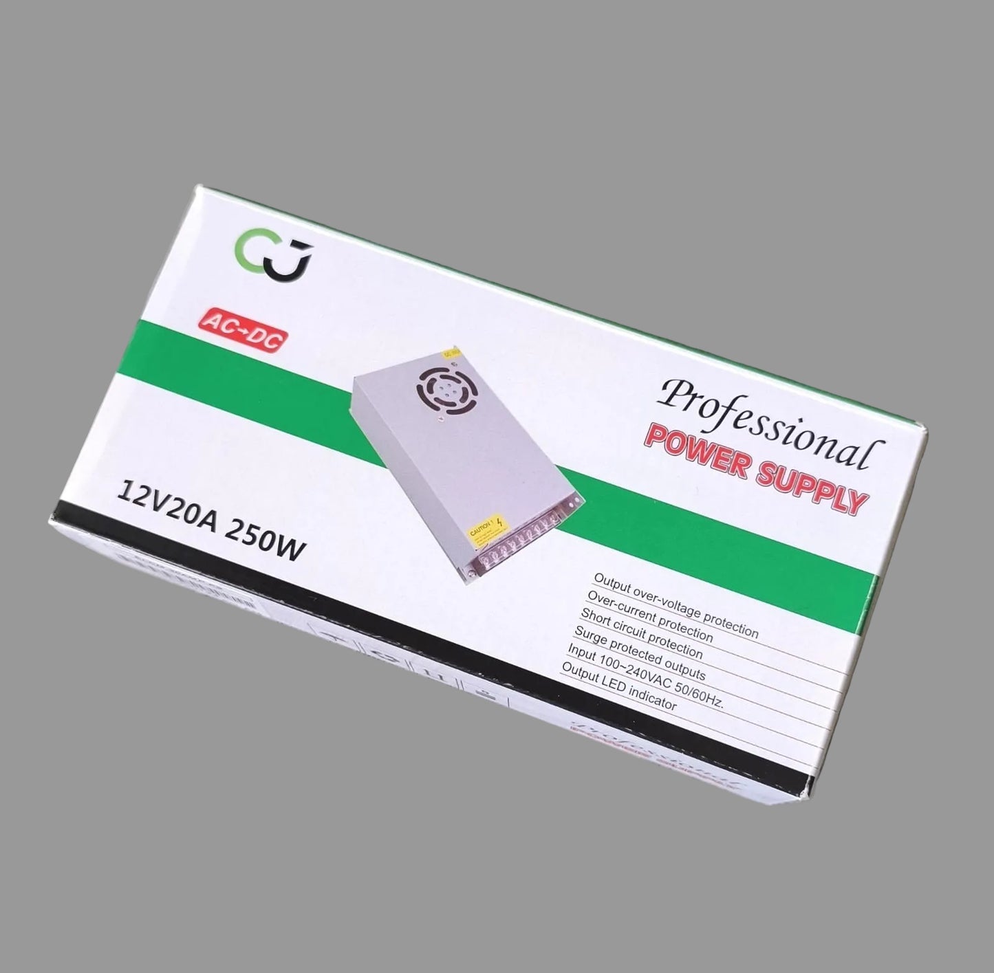 AC220v to 12v 20 Amp Power Supply Box - Reliable and Efficient Power Source - Electromann SA