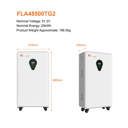 Felicity Solar 25kWh 48V 500Ah LiFePO₄ Floor Mount Lithium Battery (FLA Series) (10009049)