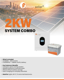 Felicity Solar 2kW Inverter And Battery Combo