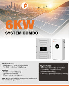 Felicity Solar 6kW 48V Inverter and Battery Combo (10008440)