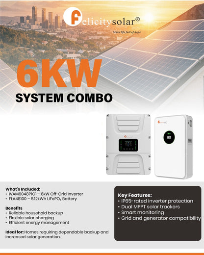ILANGA 6.2KW Igridi Eboshwe 48v Pure Sine Wave Hybrid I-Solar Inverter - Ukuguqulwa Okuphumelelayo Kwe-Solar Energy 