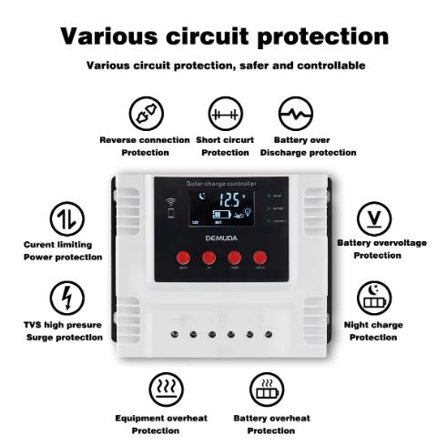 Efficient and Convenient Smart Wifi Solar Charge Controller for 12V/24V/48V 50A Lithium and Lead-Acid Batteries