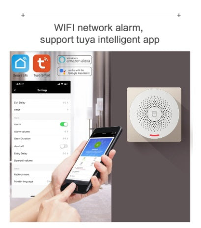 Wifi Wireless Smart Home Alarm System with Tuya Smart Life App Control - Enhance Your Home Security