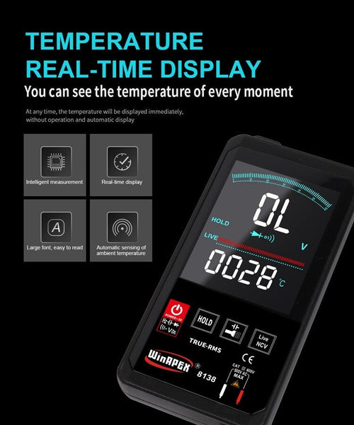 WinAPEX ET8136 Touch Screen Digital Automatic Multimeter