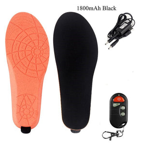 USB Remote Controlled Electric Heated Shoe Insole Kit - Keep Your Feet Warm in Cold Weather