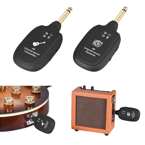 Wireless Audio Transmission Set with Receiver Transmitter For Electric Guitar