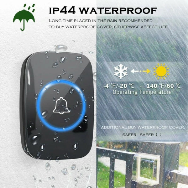 Upgrade Your Entrance with the Outdoor Wireless Doorbell - Weatherproof and Easy to Install