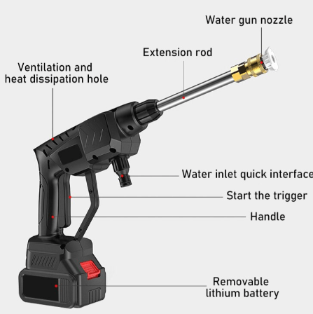 XF0268 Wireless High Pressure Hand Held Cleaning Gun Car Washing Machine Set (10009037)