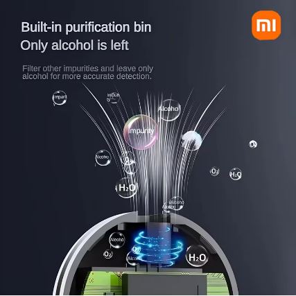 Xiaomi Portable Mini Digital Breath Alcohol Tester Breathalyzer with LCD Display