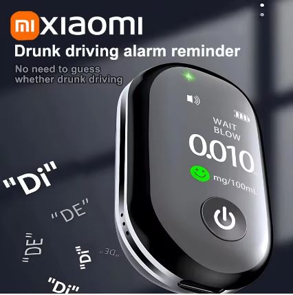 Xiaomi Portable Mini Digital Breath Alcohol Tester Breathalyzer with LCD Display