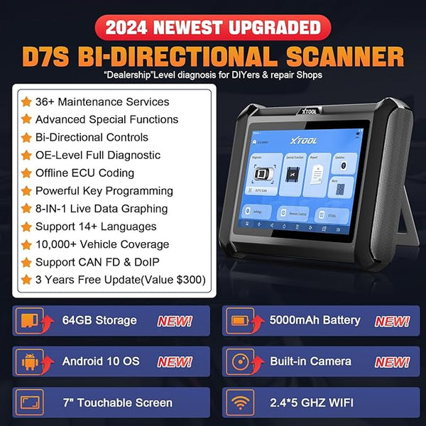 XTOOL D7S Automotive Bidirectional  Diagnostic Scan Tool