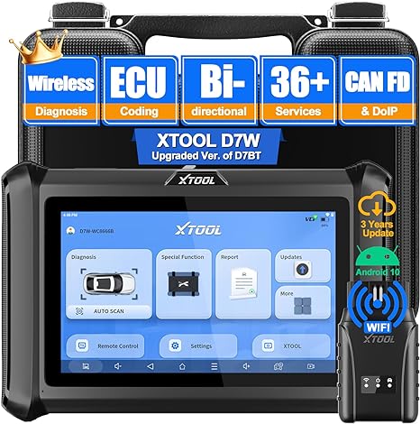 XTOOL D7W Automotive Bidirectional Wireless Wifi Diagnostic Scan Tool